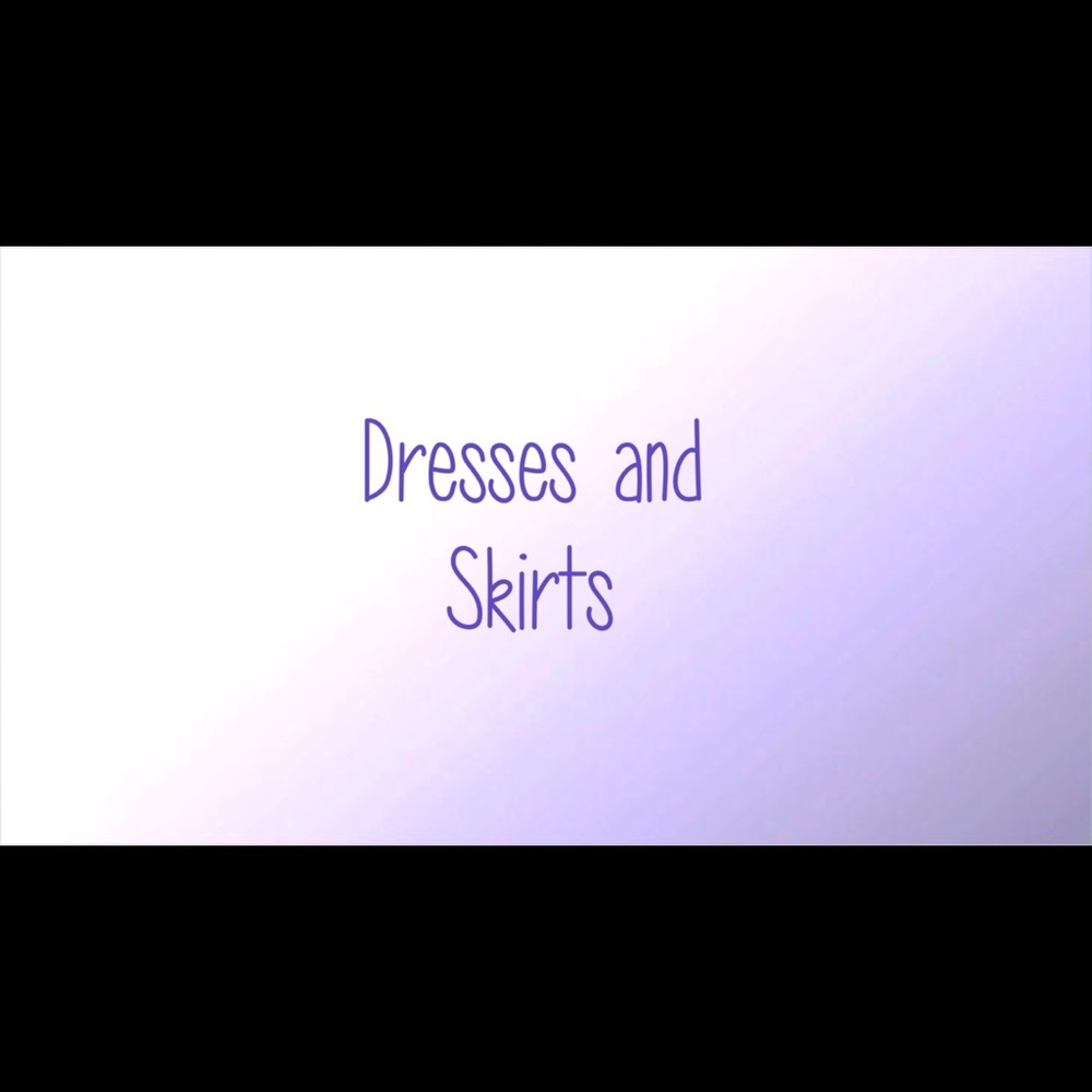 Dresses and skirts section